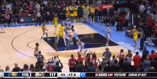 很關(guān)鍵！馬瑟林強攻上籃絕殺不中 奧孔武保護籃板&老鷹叫停