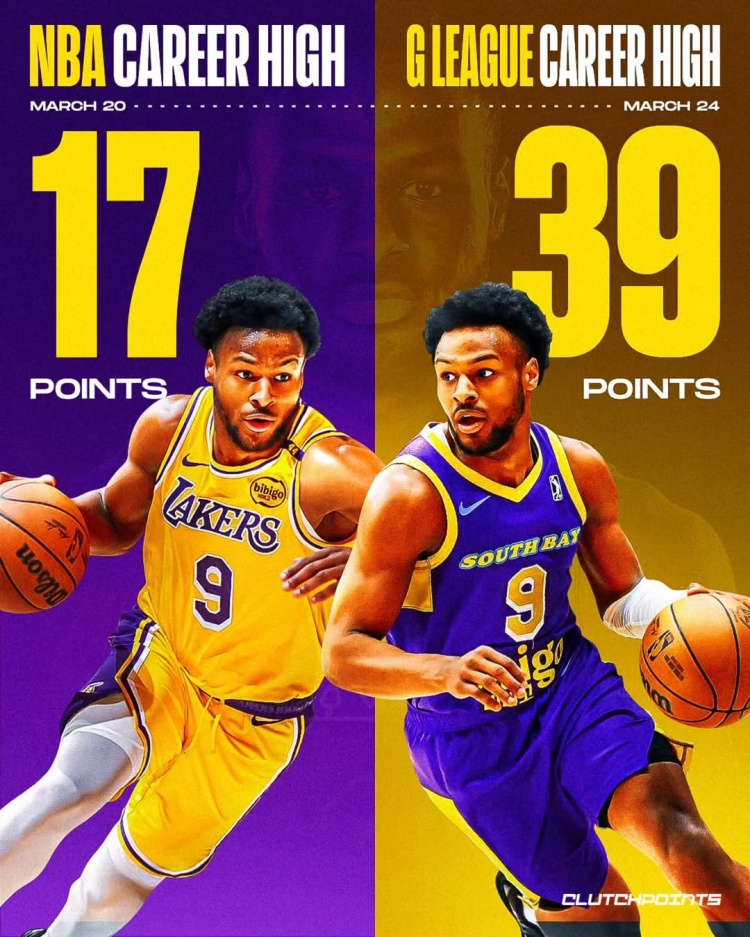 在進步！布朗尼一周內先后創(chuàng)下個人NBA和G聯(lián)盟單場得分新紀錄