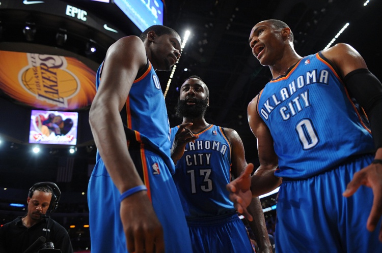 雷霆三少得分全部進(jìn)入歷史前20！他們是NBA歷史最大的如果嗎？